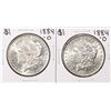 Lot of (2) 1884-O $1 Morgan Silver Dollar Coins
