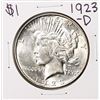 1923-D $1 Peace Silver Dollar Coin