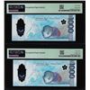 Image 2 : (2) Consecutive 2022 Philippines 1000 Piso Notes PMG Superb Gem Uncirculated 69EPQ