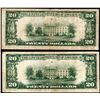 Image 2 : Lot of (2) 1929 $20 Federal Reserve Bank Notes