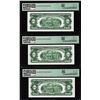 Image 2 : (3) Consecutive 1963 $2 Legal Tender Notes Fr.1513 PMG Superb Gem Uncirculated 67EPQ