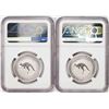 Image 2 : Lot of (2) 2023P Australia $100 Kangaroo 1oz Platinum Coins NGC MS70 First Releases