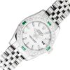 Image 1 : Rolex Ladies Stainless Steel White Index Emerald and Diamond Datejust Wristwatch