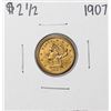 1907 $2 1/2 Liberty Head Quarter Eagle Gold Coin