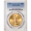1924 $20 St. Gaudens Double Eagle Gold Coin PCGS MS64