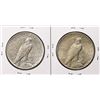 Image 2 : Lot of (2) 1935 $1 Peace Silver Dollar Coins