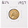 1927 $2 1/2 Indian Head Quarter Eagle Gold Coin