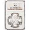 Image 1 : 1879 $1 Morgan Silver Dollar Coin NGC MS63 Amazing Reverse Toning