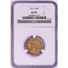 1911-S $5 Indian Head Half Eagle Gold Coin NGC AU55