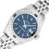 Rolex Ladies Stainless Steel Blue Index Sapphire and Diamond Datejust Wristwatch
