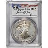 2004-W $1 Proof American Silver Eagle Coin PCGS PR69DCAM Edmund Moy Signature