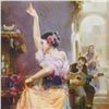 Image 2 : Pino (1939-2010) "Isabella" Limited Edition Giclee On Canvas