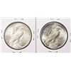 Image 2 : Lot of (2) 1923-S $1 Peace Silver Dollar Coins