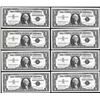 Image 1 : Lot of (8) 1957A/B $1 Silver Certificate Notes