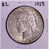 1928 $1 Peace Silver Dollar Coin