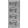 Image 1 : Uncut Sheet of (4) State of Louisiana Baby Bond Obsolete Notes