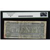 Image 2 : 1864 $20 Confederate States of America Note T-67 Legacy Very Fine 25