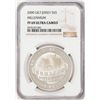 Image 1 : 2000 GILT Jersey Proof 5 Pounds Millennium Silver Coin NGC PF69 Ultra Cameo