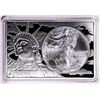 2020 $1 American Silver Eagle Coin & 2oz Silver Bar Set