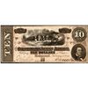 Image 1 : 1864 $10 Confederate States of America Note