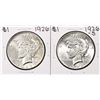 Lot of 1926 & 1926-S $1 Peace Silver Dollar Coins