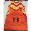 Image 1 : Qty 10 Under Armour Sleeveless Jerseys - Numbered 2 to 11