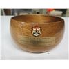 Image 2 : Hawaiian Telcom Great Aloha Run 2008 Sponsor Wooden Bowl 8" dia, 4"H