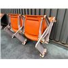 Image 2 : Qty 3 Aloha Stadium Seats w/ Backs & 4 Armrests, Orange, Seats 12, 13 & 14