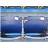 Image 2 : Pair Aloha Stadium Seats w/ Backs & 3 Armrests, Blue, Seats 10 & 11, 45"x13"x28"H