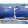 Image 2 : Pair Aloha Stadium Seats w/ Backs & 3 Armrests, Blue, Seats 19 & 20, 45"x13"x28"H
