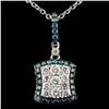 Image 1 : 14K Gold 1.07ctw Fancy Diamond Pendant