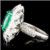 Image 3 : 18K Gold 4.23ct Emerald & 1.93ctw Diamond Ring