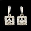 Image 1 : 14K Gold 0.48ctw Diamond Earrings