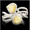 Image 1 : 18K Gold 1.96ctw Diamond Ring