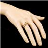 Image 3 : 14K Gold 1.12ctw Fancy Color Diamond Ring