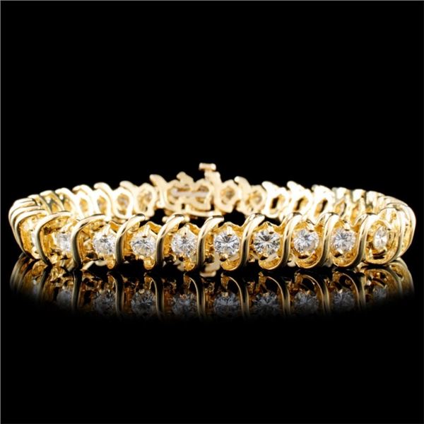 14K Gold 6.00ctw Diamond Bracelet