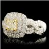 Image 2 : 18K Gold 1.52ctw Fancy Diamond Ring