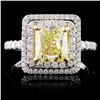 Image 1 : 18K White Gold 2.57ctw Fancy Diamond Ring