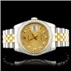 Image 1 : Rolex DateJust 116233 YG/SS Diamond 36MM Watch