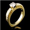 Image 2 : 18K Yellow Gold 0.99ctw Diamond Ring