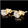 Image 2 : 14K Gold 0.58ctw Diamond Earrings