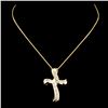 Image 2 : 14K Gold 0.46ctw Diamond Pendant