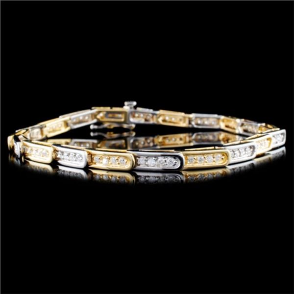 14K Gold 1.32ctw Diamond Bracelet