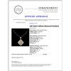 Image 4 : 14K Gold 4.09ctw Diamond Pendant