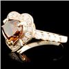 Image 2 : 18K Gold 2.55ctw Color Diamond Ring