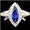 Image 1 : 18K Gold 1.51ct Sapphire & 0.65ctw Diamond Ring