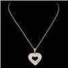Image 2 : 14K Gold 0.75ctw Diamond Pendant