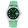 Image 1 : Rolex DateJust Diamond Lizard Green 36MM Watch