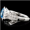 Image 3 : 14K Gold 2.82ct Topaz & 0.76ctw Diamond Ring