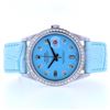 Image 2 : Rolex DateJust Diamond Light Blue 36MM Wristwatch